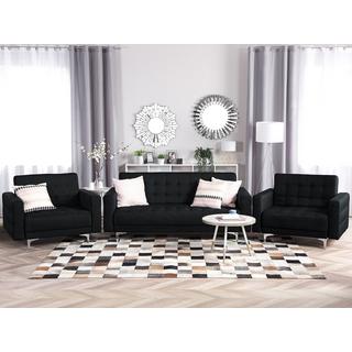 Beliani Wohnzimmer Set aus Polyester Modern ABERDEEN  