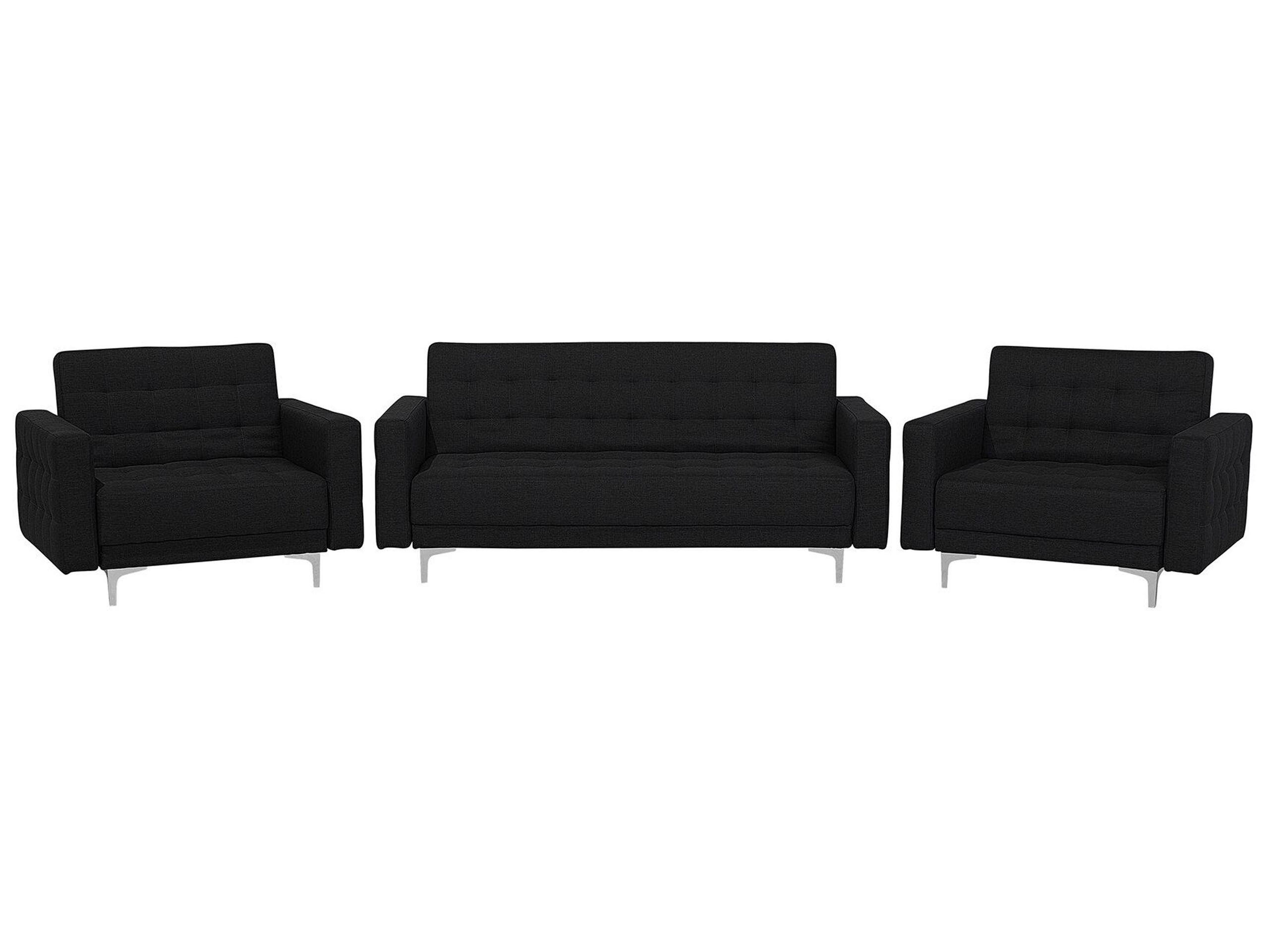 Beliani Wohnzimmer Set aus Polyester Modern ABERDEEN  