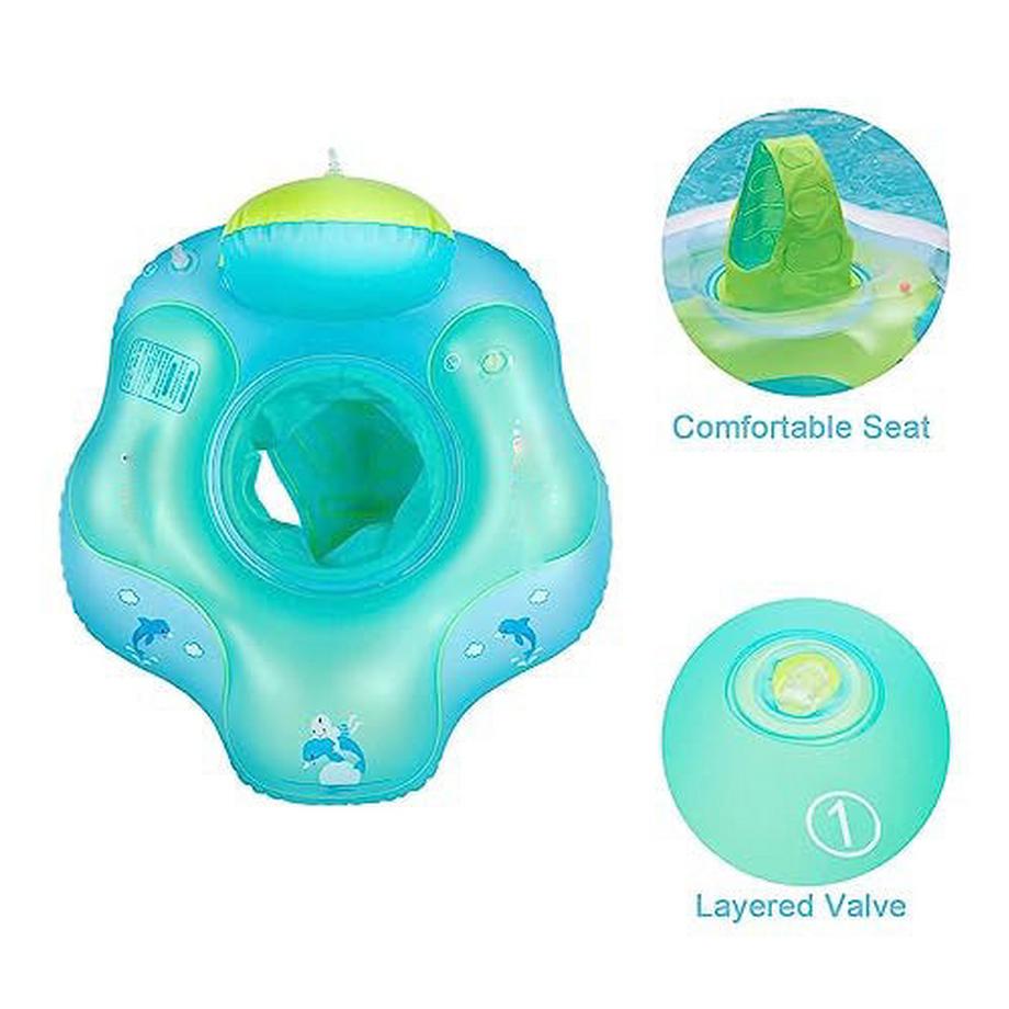 Activity-board  Schwimmring Baby mit Rückenlehne, aufblasbarer Babyschwimmsitz Schwimmhilfe 