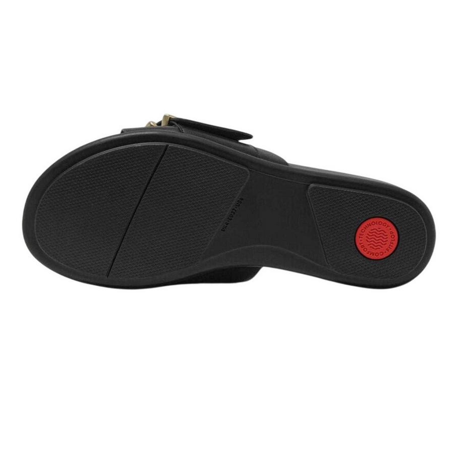 Fitflop Claquettes en Cuir avec Boucle  