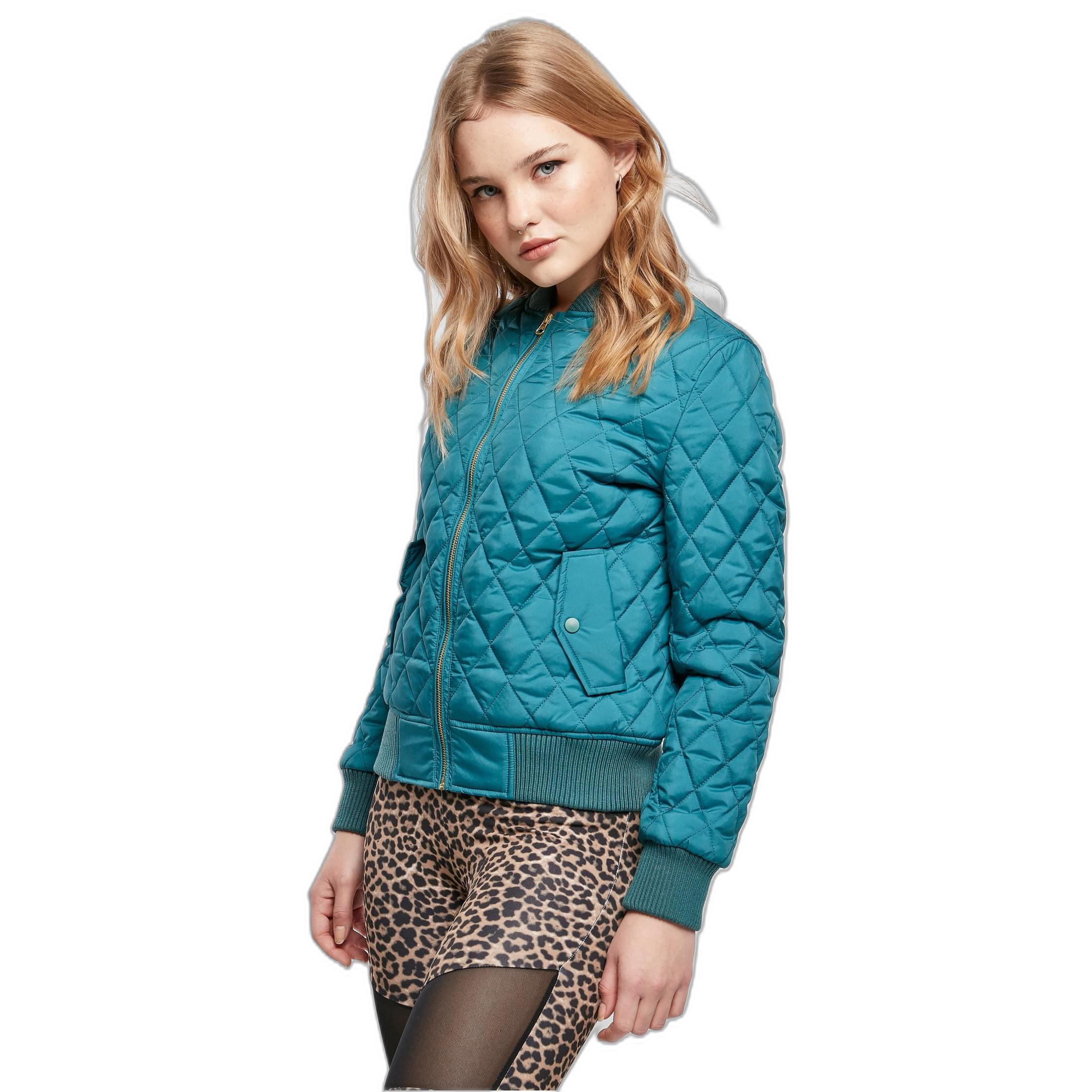 URBAN CLASSICS  nylon-daunenjacke mit rautenmuster damen gt 