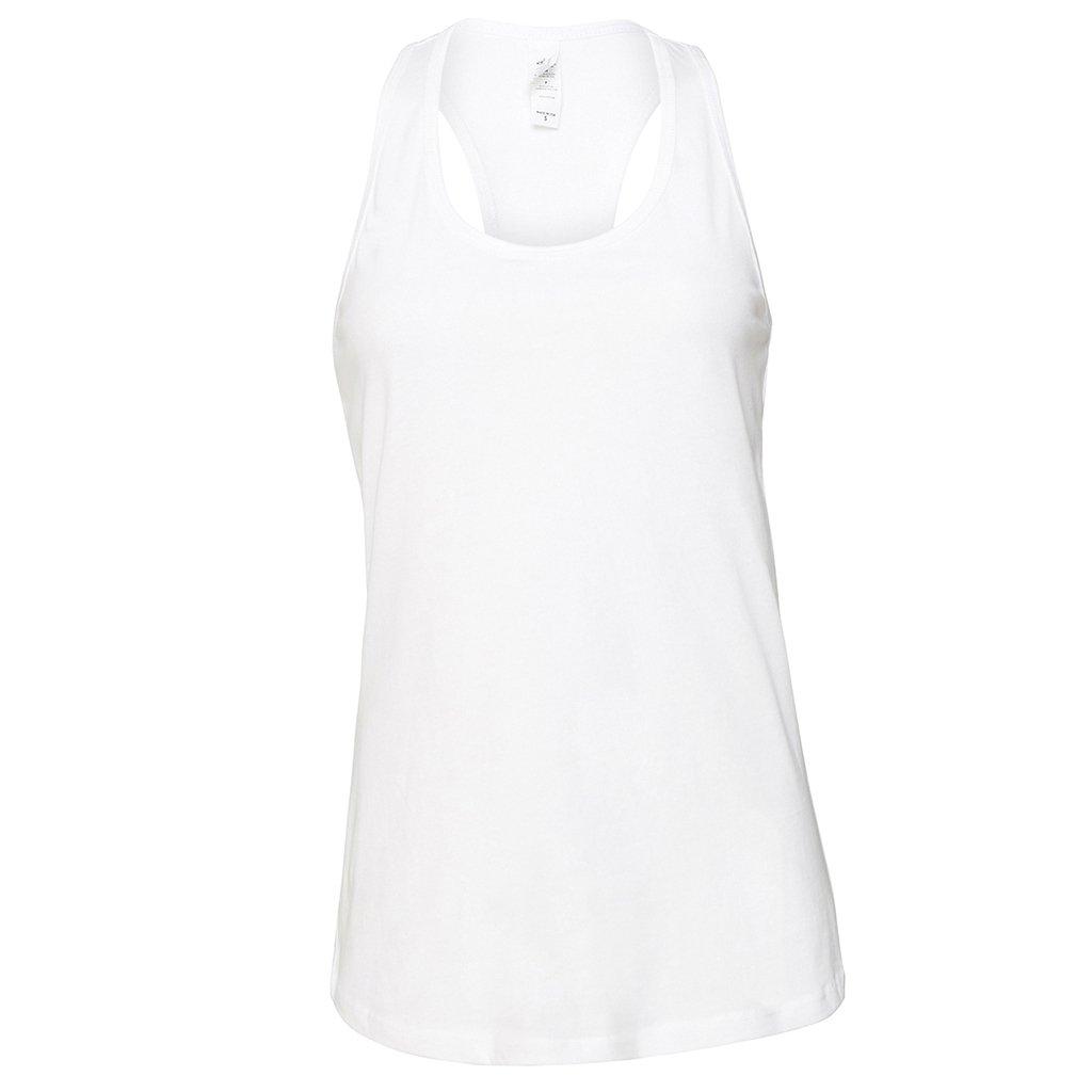 Image of Ärmelloses Oberteil Racerback Unisex Weiss S