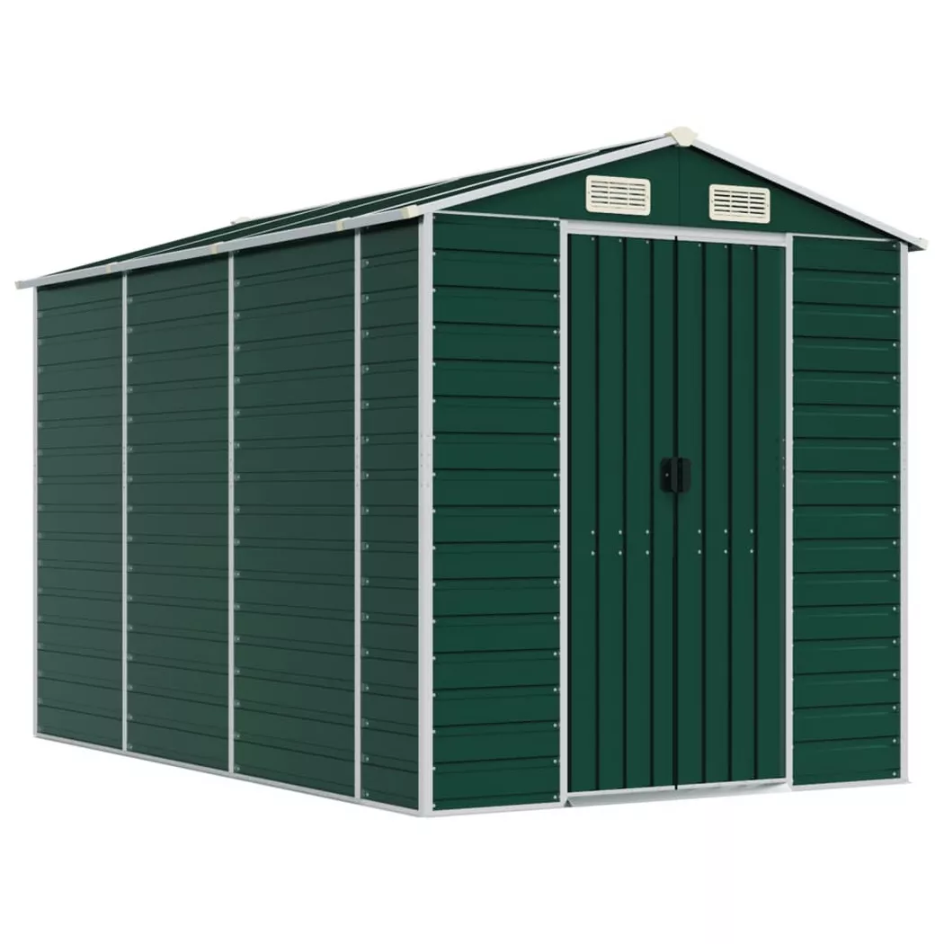 VidaXL - Abri de jardin acier, One Size, Vert