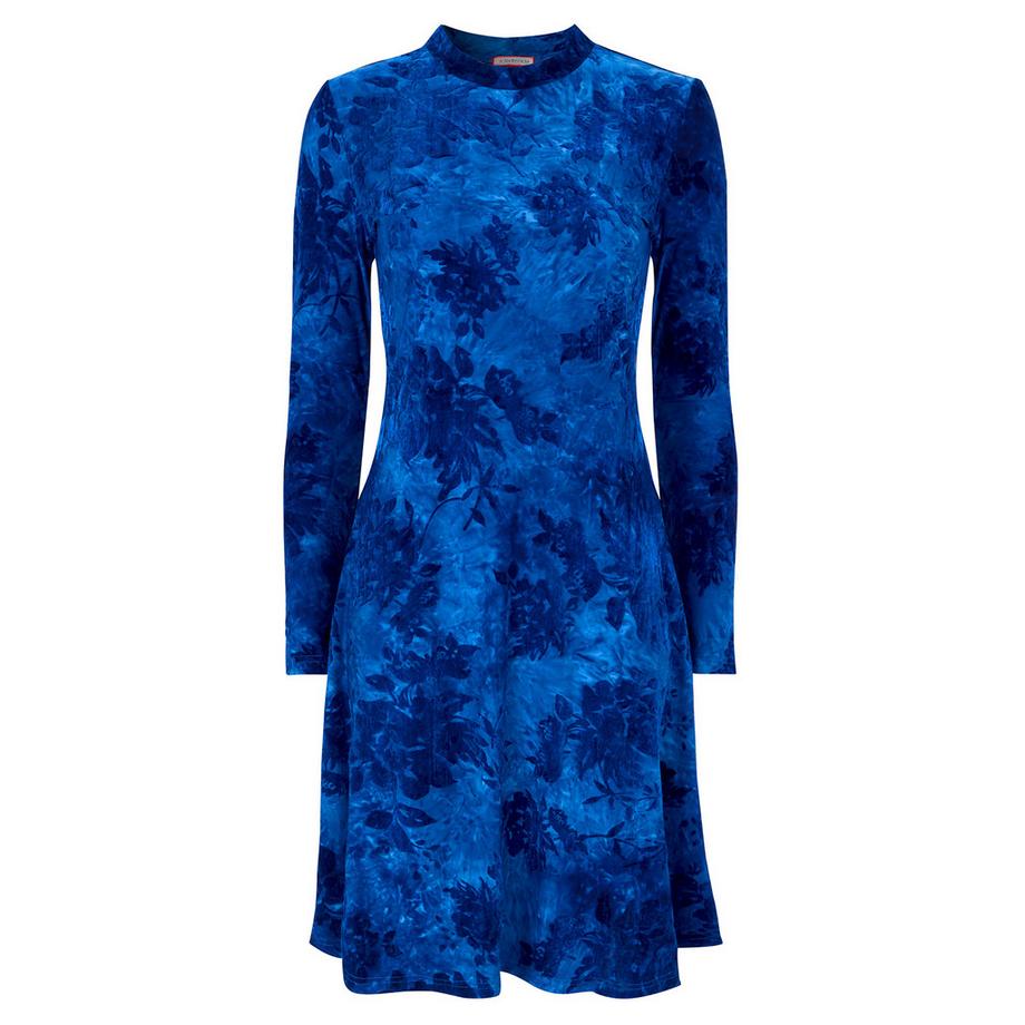 Joe Browns Mini Abito in Jersey Fiori Flock Invernale Stile Skater  