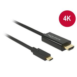 DeLock  DeLOCK 85260 câble vidéo et adaptateur 3 m USB Type-C HDMI Noir 