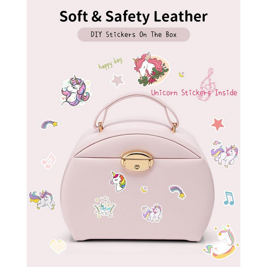 Only-bags.store  Spieluhr Ballerina-Schmuckkästchen, Abschließbares Schmuckkästchen 