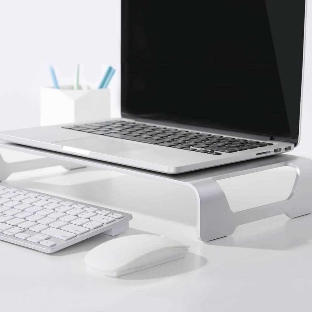 LogiLink Aluminium Monitorerhöhung für Laptop und Bildschirme  