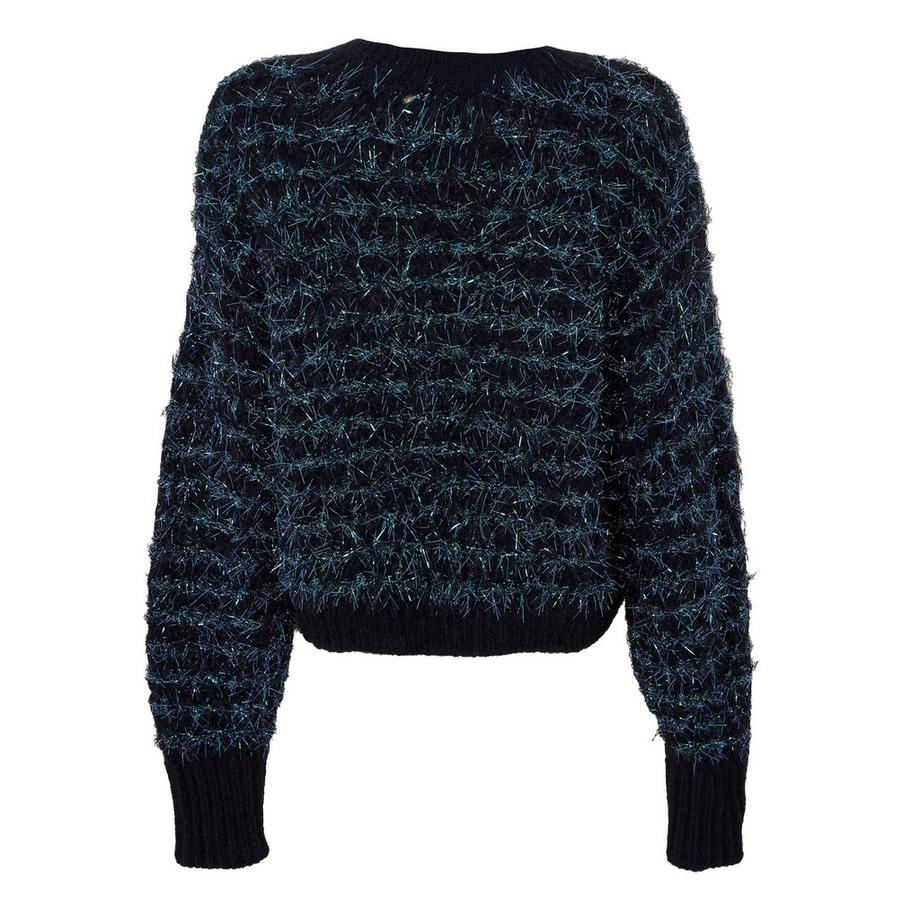 BOSS Sweat Manches Longues Fil Métallique Coupe Régulière  