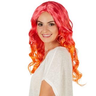 Tectake  Frauenperücke Locken Ombré 