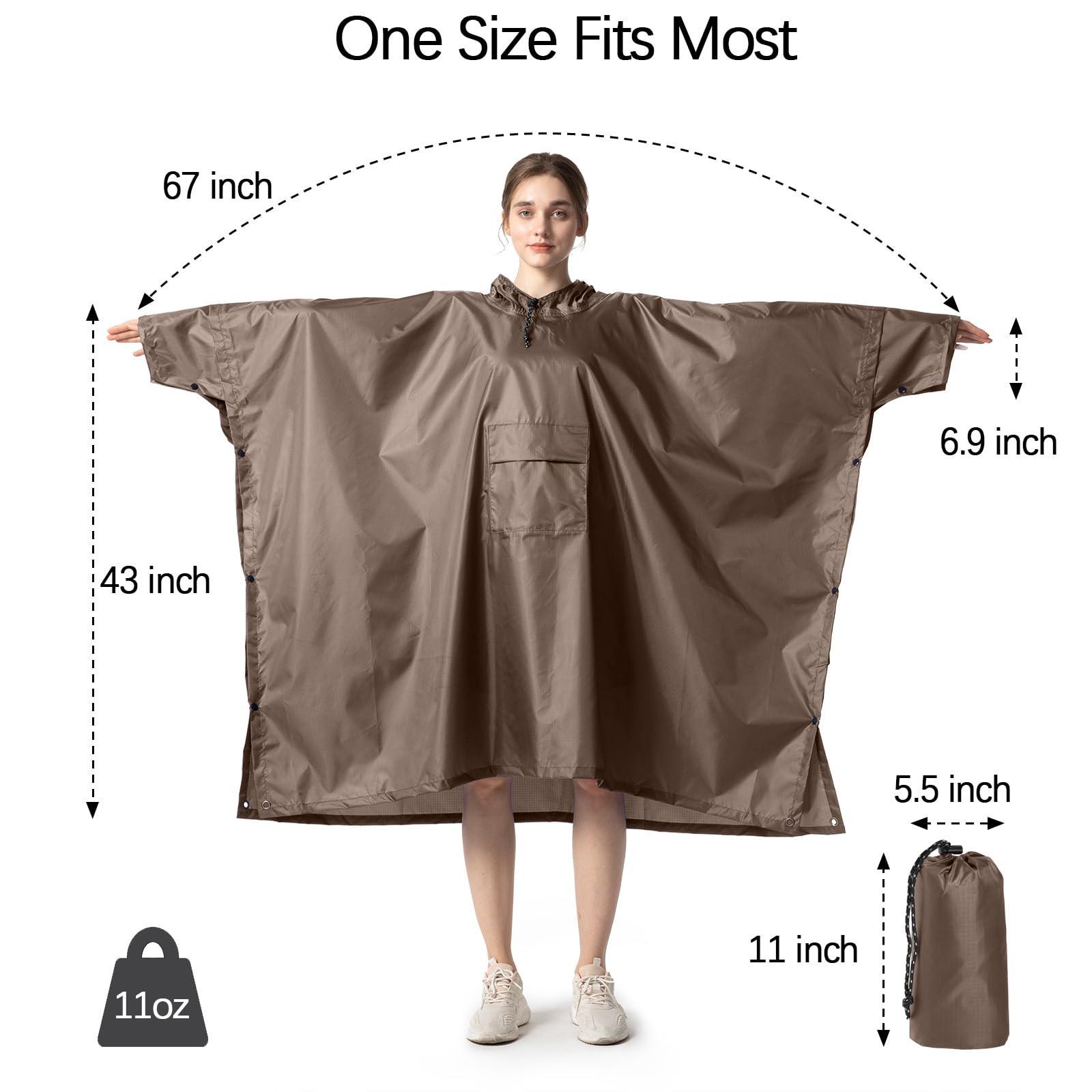 Alopini Poncho antipioggia impermeabile 3-in-1 multiuso  