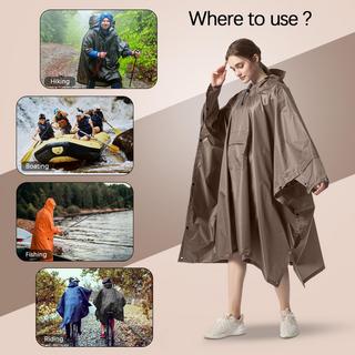 Alopini Poncho antipioggia impermeabile 3-in-1 multiuso  