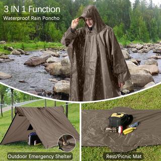 Alopini Poncho antipioggia impermeabile 3-in-1 multiuso  