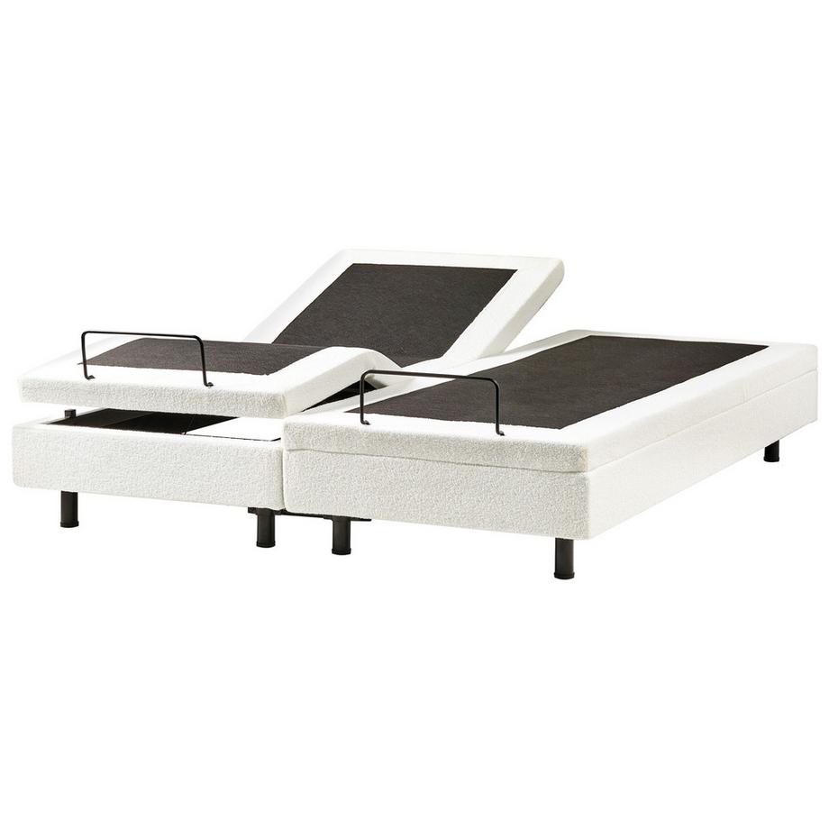 Beliani Letto regolabile senza testiera en Bouclé Moderno DUKE  
