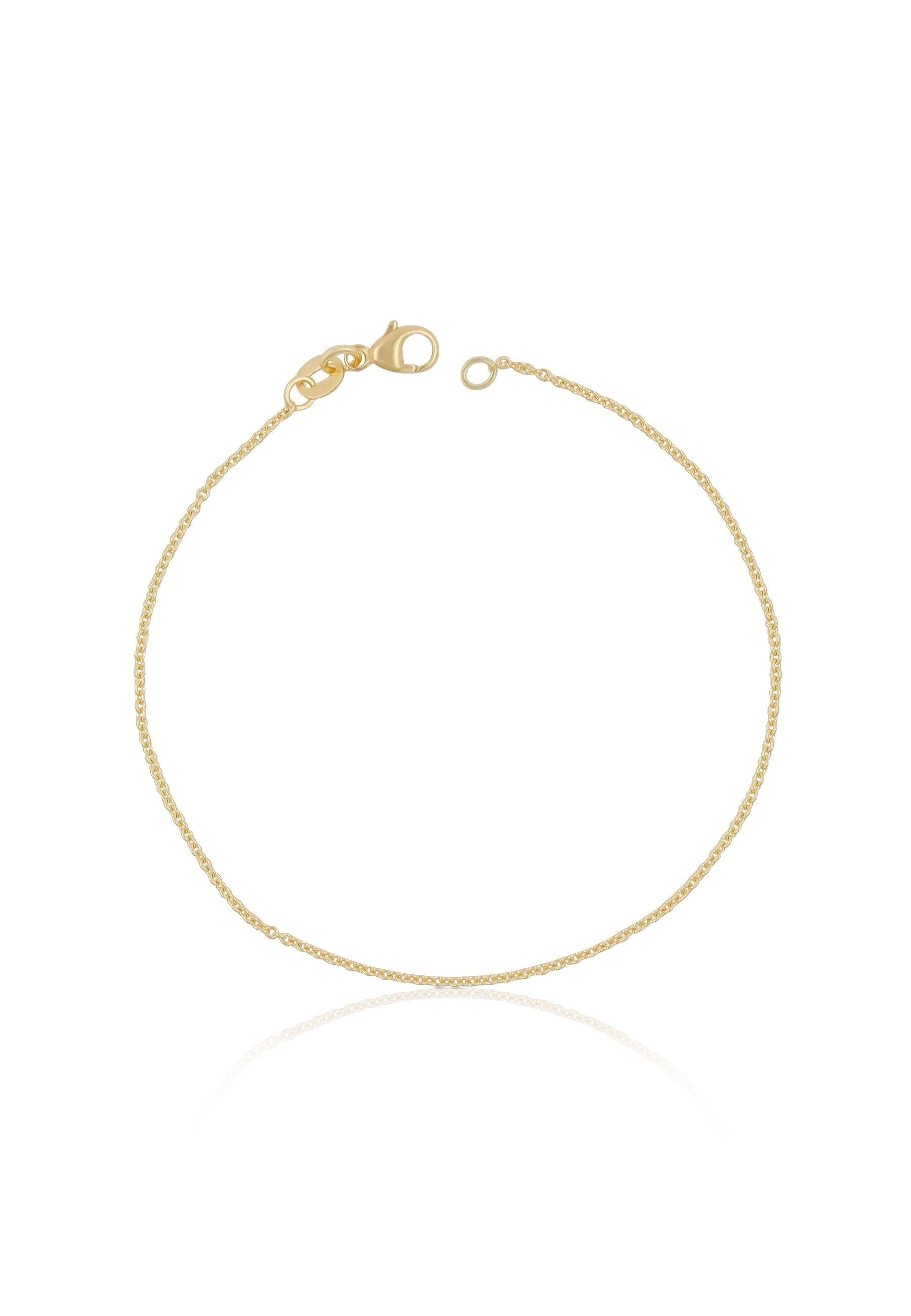 MUAU Schmuck  Bracelet Rundanker Gelbgold 750, 19cm, 1.3mm 