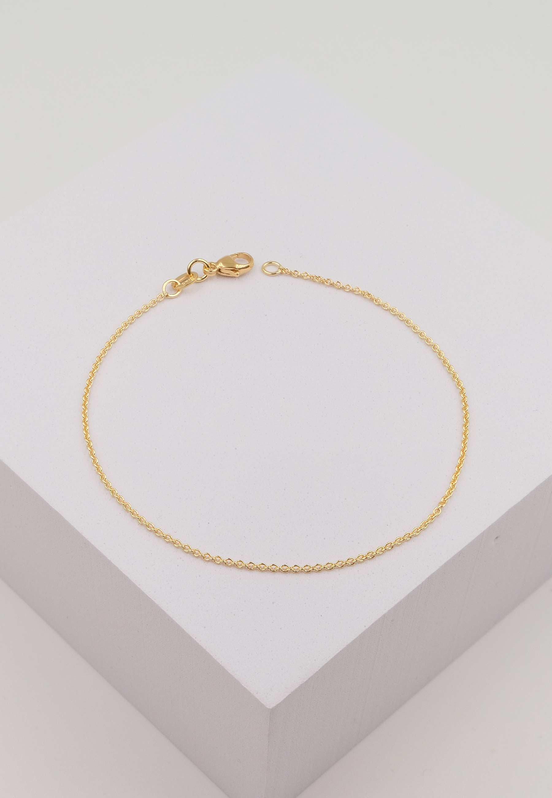 MUAU Schmuck  Bracelet Rundanker Gelbgold 750, 19cm, 1.3mm 