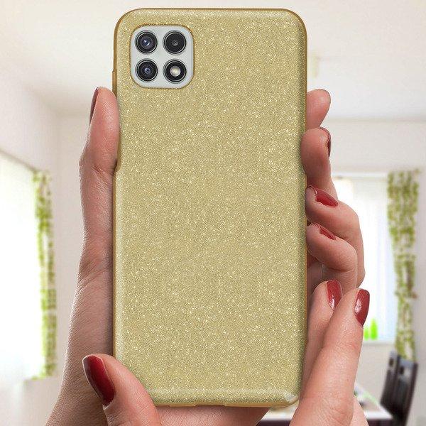 Avizar  Cover Samsung A22 Paillette Oro 