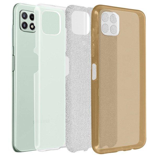 Avizar  Cover Samsung A22 Paillette Oro 