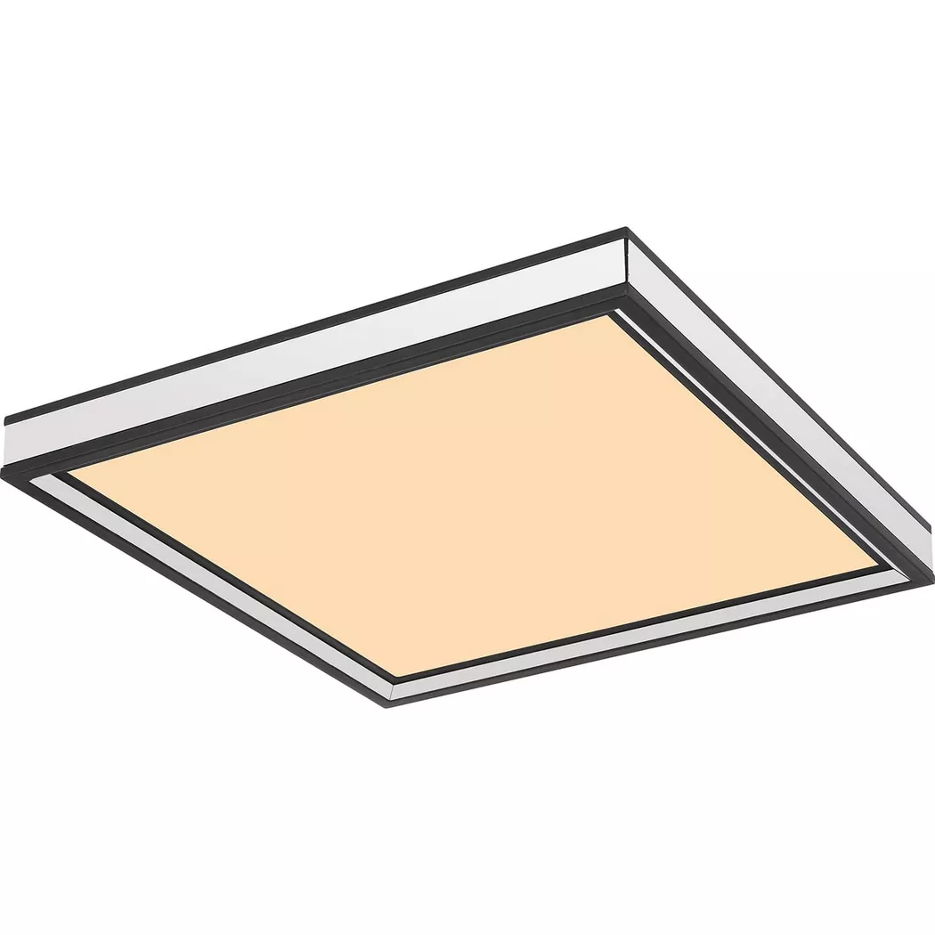 mutoni – Deckenleuchte Jessy Metall matt LED 30×30, One Size, Schwarz