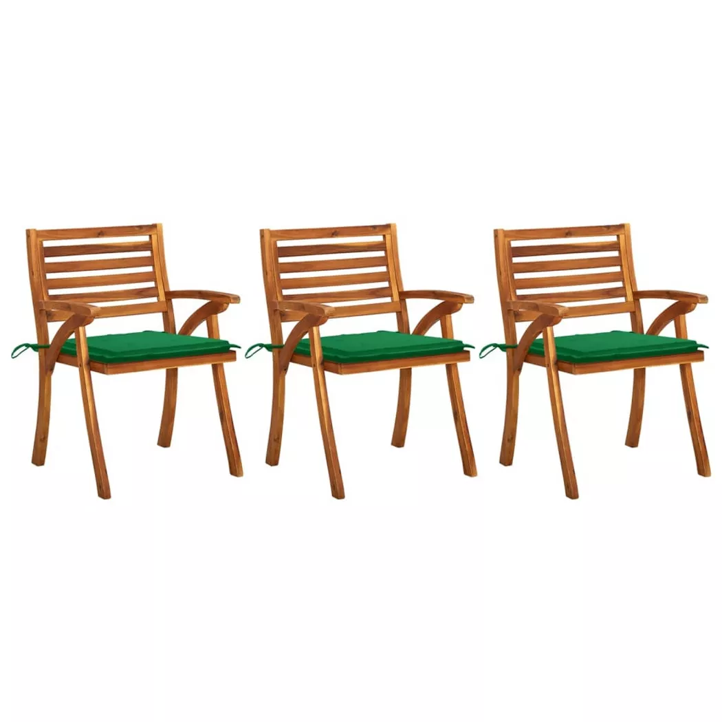 VidaXL - Esszimmerstuhl akazienholz, One Size, Grün