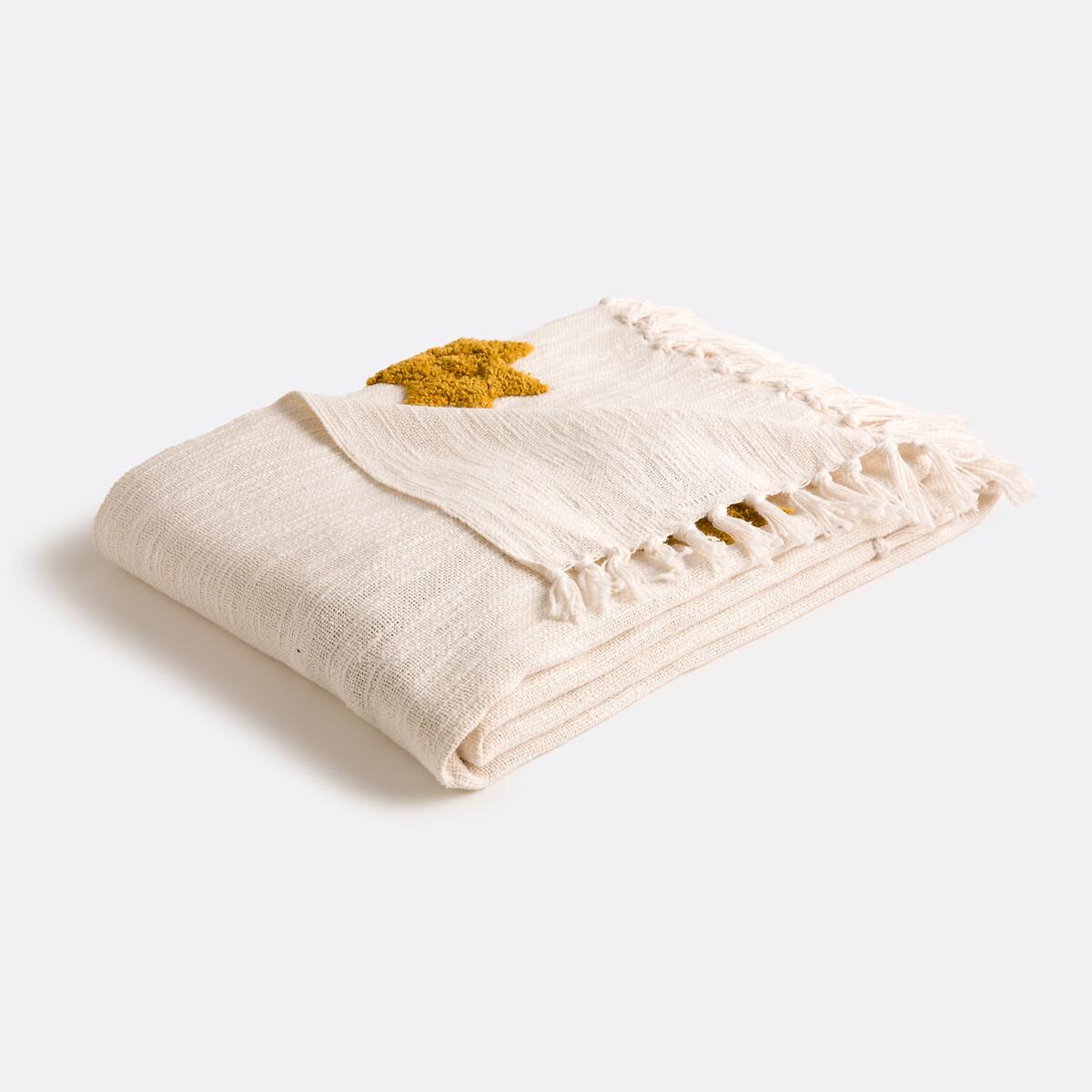 La Redoute Intérieurs Solis Plaid en coton motif tufté  