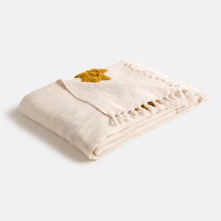 La Redoute Intérieurs Solis Plaid en coton motif tufté  