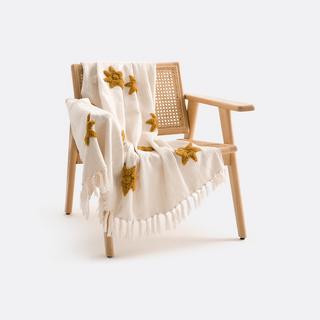 La Redoute Intérieurs Solis Plaid en coton motif tufté  