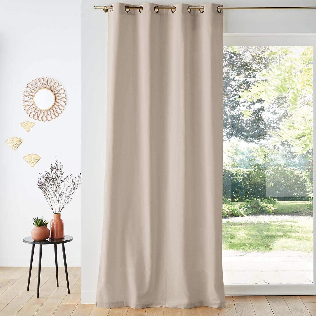 Image of Vorhang Velvet Mit Ösen Unisex Beige 135x260 cm
