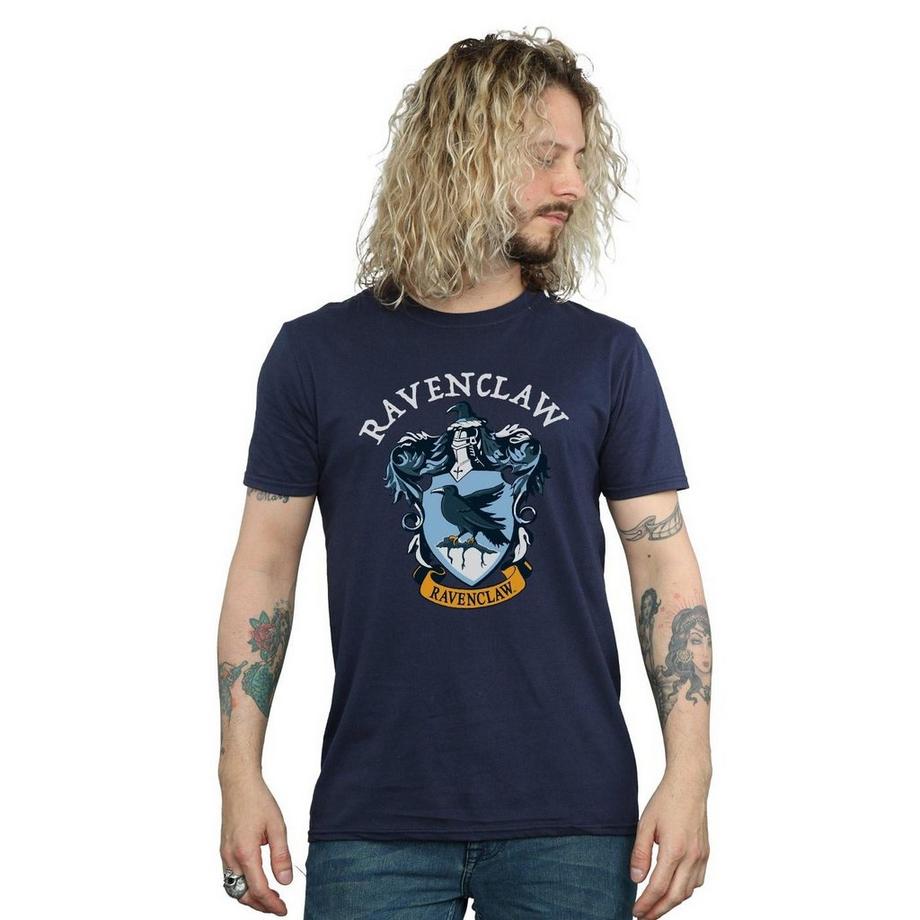 HARRY-POTTER Serdaigle Blason T-Shirt Manches Courtes  