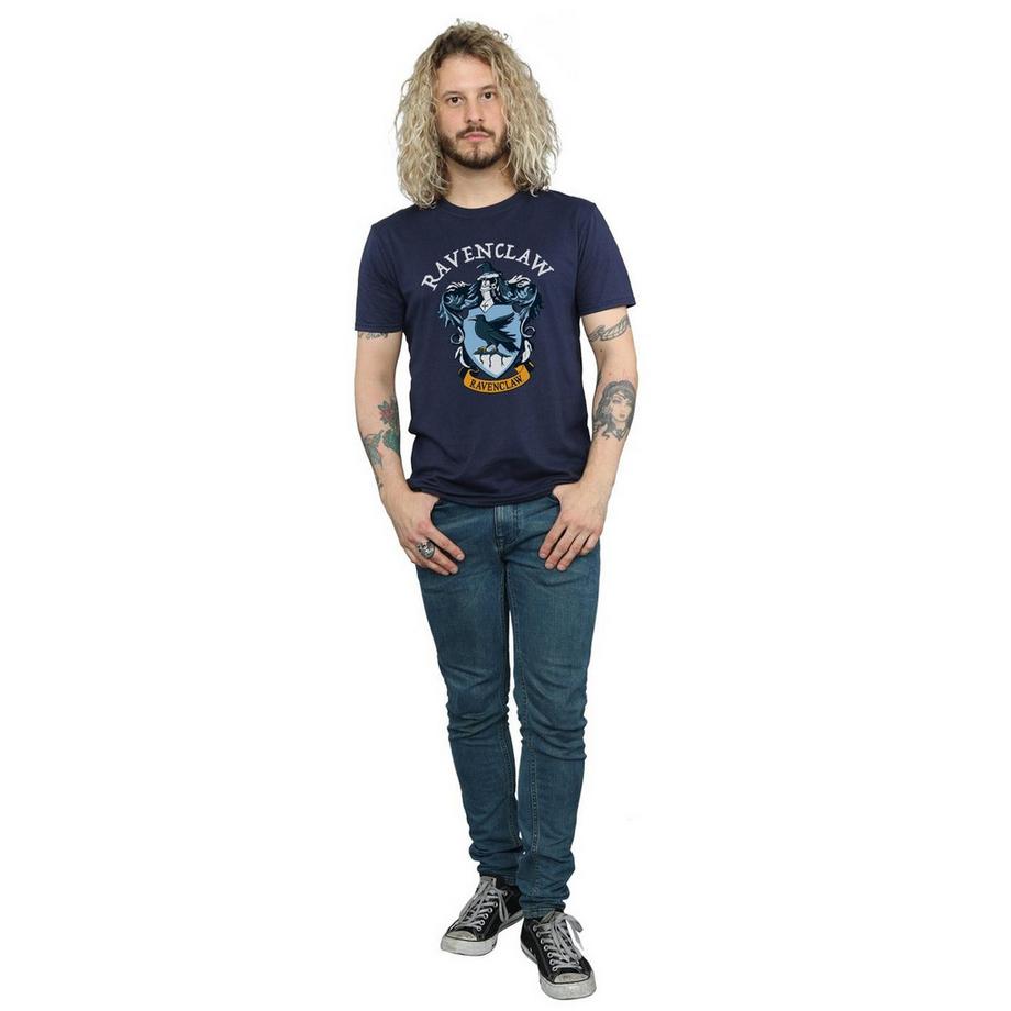 HARRY-POTTER Serdaigle Blason T-Shirt Manches Courtes  