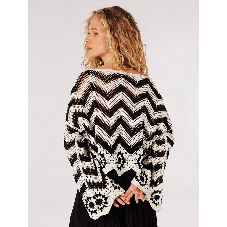 APRICOT Chevron Häkeltop  