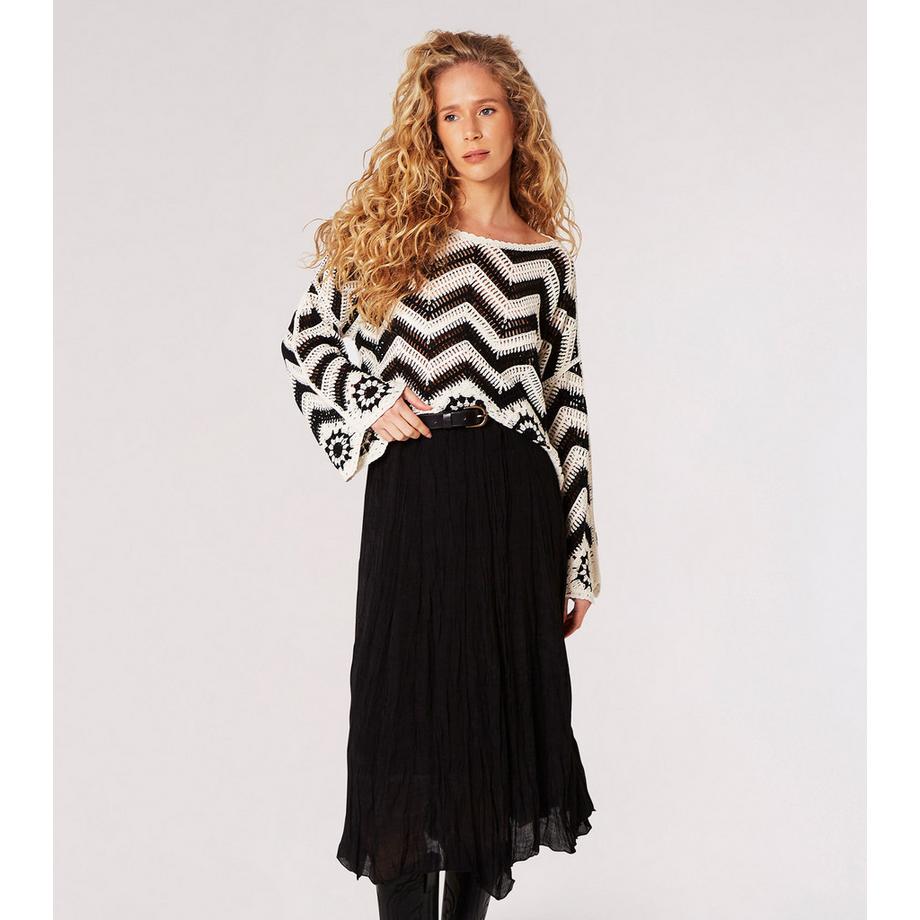 APRICOT Chevron Häkeltop  