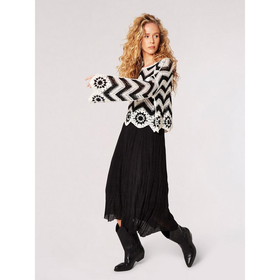 APRICOT Chevron Häkeltop  