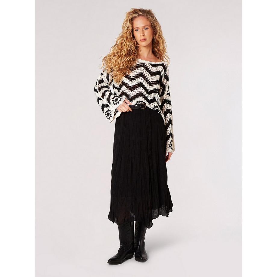 APRICOT Chevron Häkeltop  