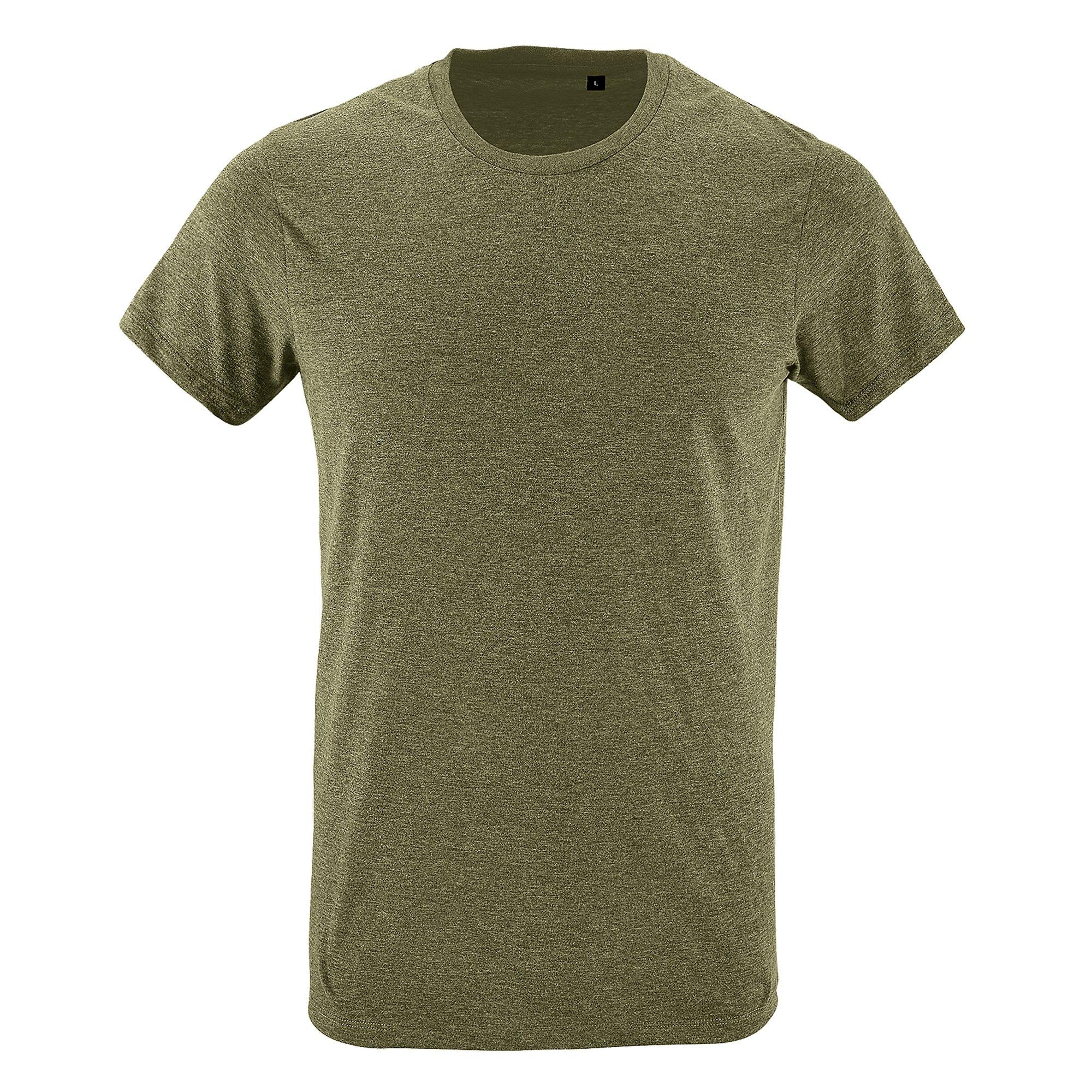 Image of Regent Slim Fit Tshirt, Kurzarm Herren Khaki XL
