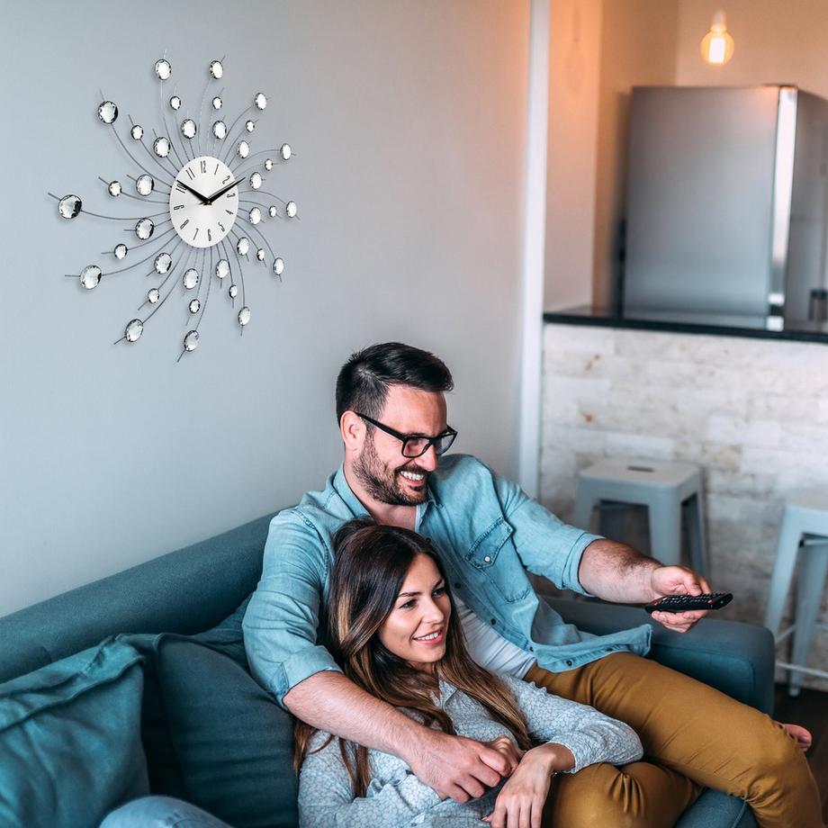 B2X Horloge murale XL avec paillettes  