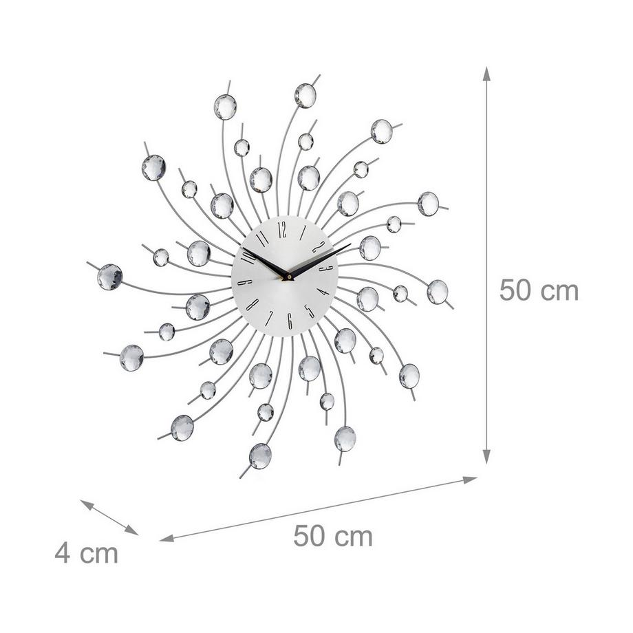 B2X Horloge murale XL avec paillettes  