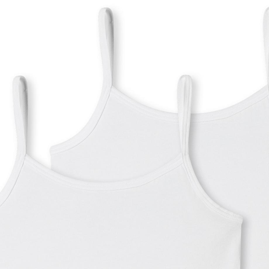 Schiesser  6er Pack Teens Girls 95/5 Organic Cotton - Spaghetti-Tops / Unterhemden 