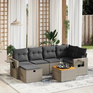 VidaXL set divano da giardino Polirattan  