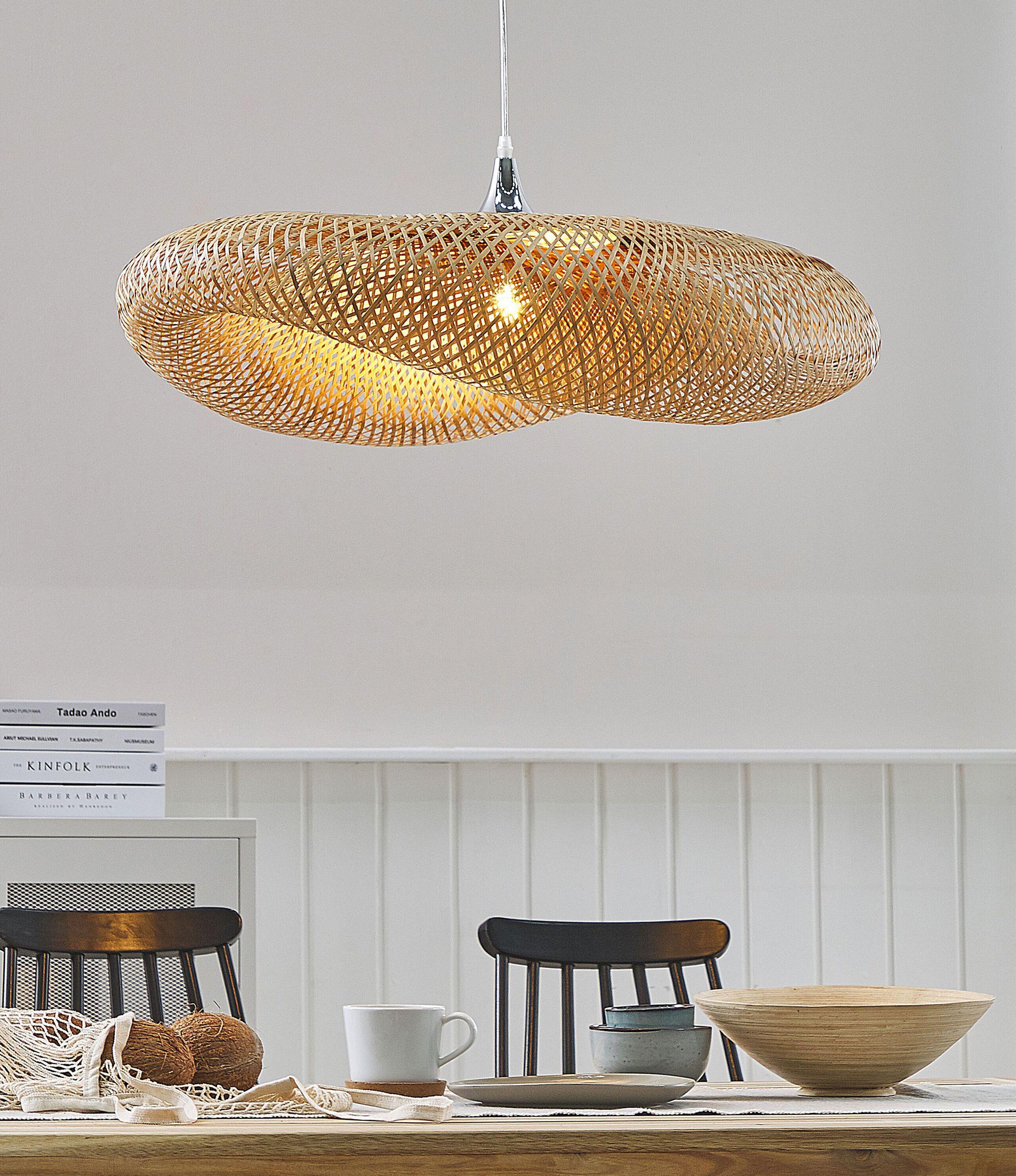 Beliani Lampe suspension en Bambou Boho BOYNE  