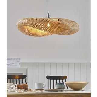 Beliani Lampadario en Legno di bambù Boho BOYNE  