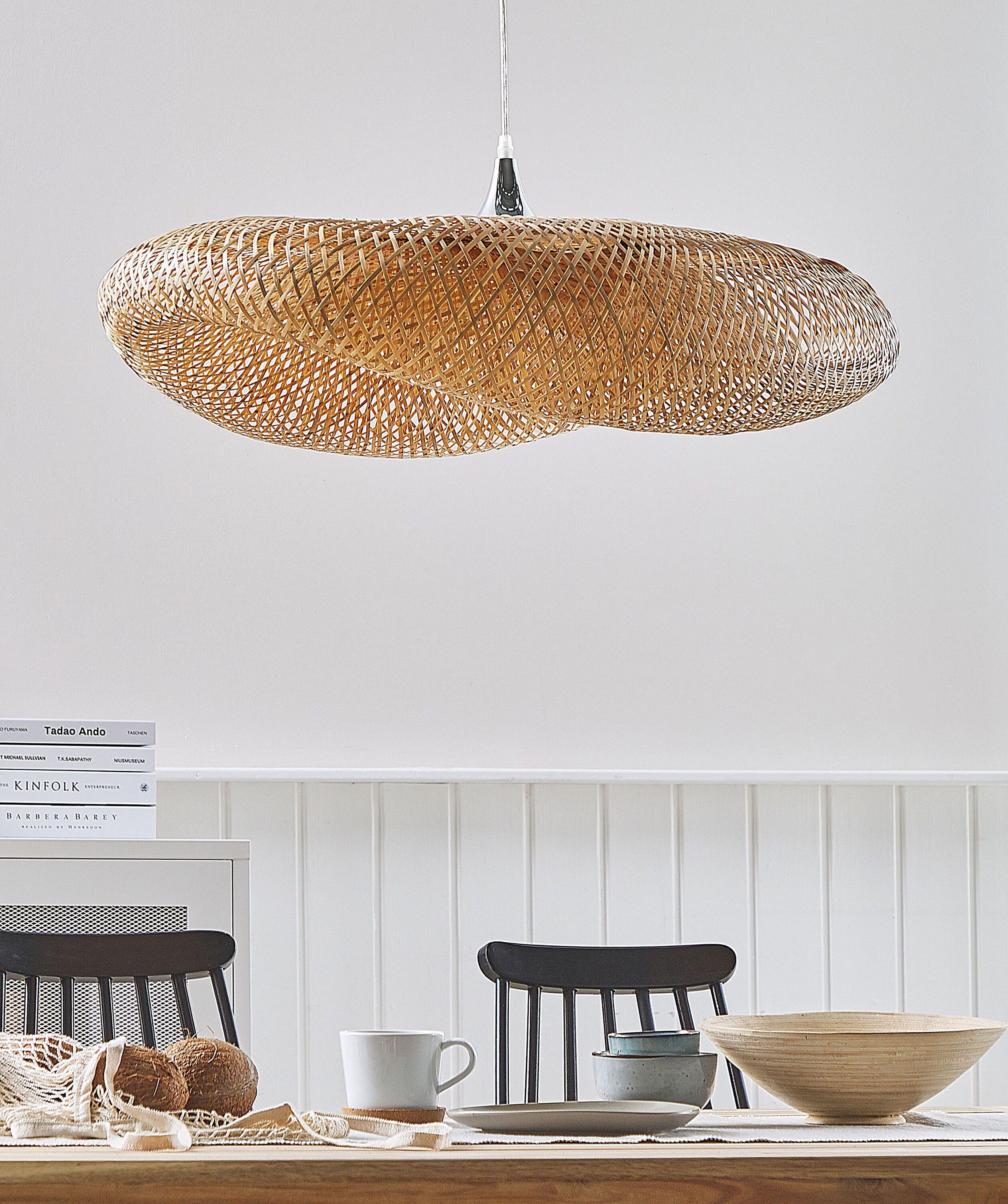 Beliani Lampe suspension en Bambou Boho BOYNE  