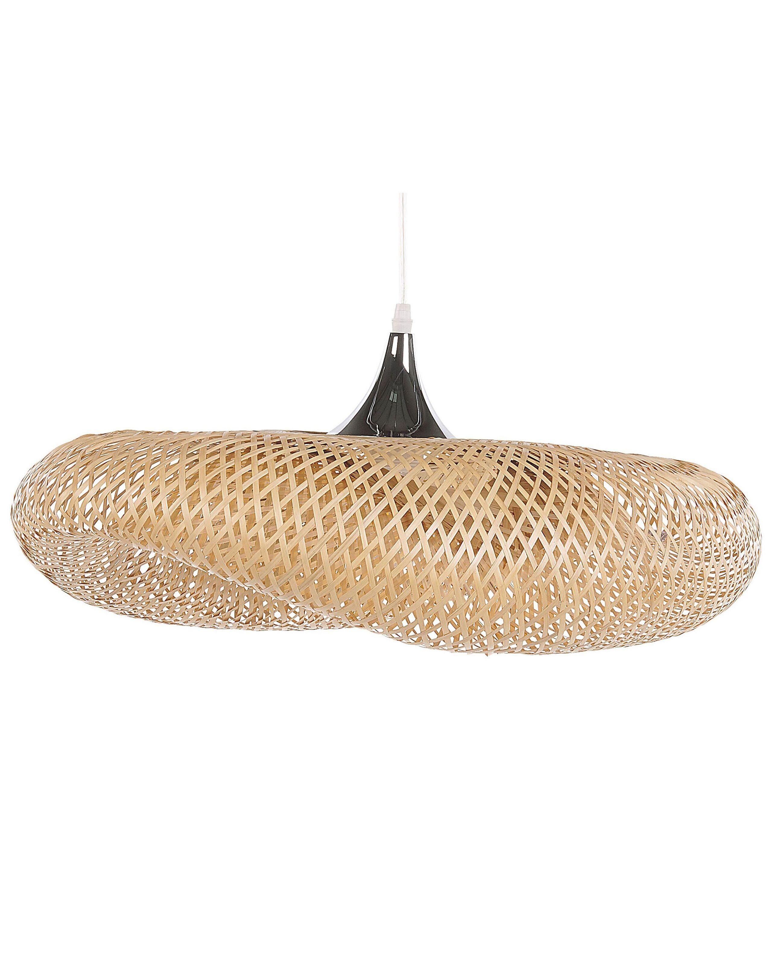 Beliani Lampe suspension en Bambou Boho BOYNE  