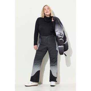 Ulla Popken  Pantalon de ski imperméable, pois, fermeture à scratch et jupe pare-neige 