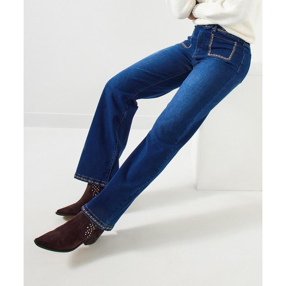 Joe Browns Weit geschnittene Jeans mit Stickerei  