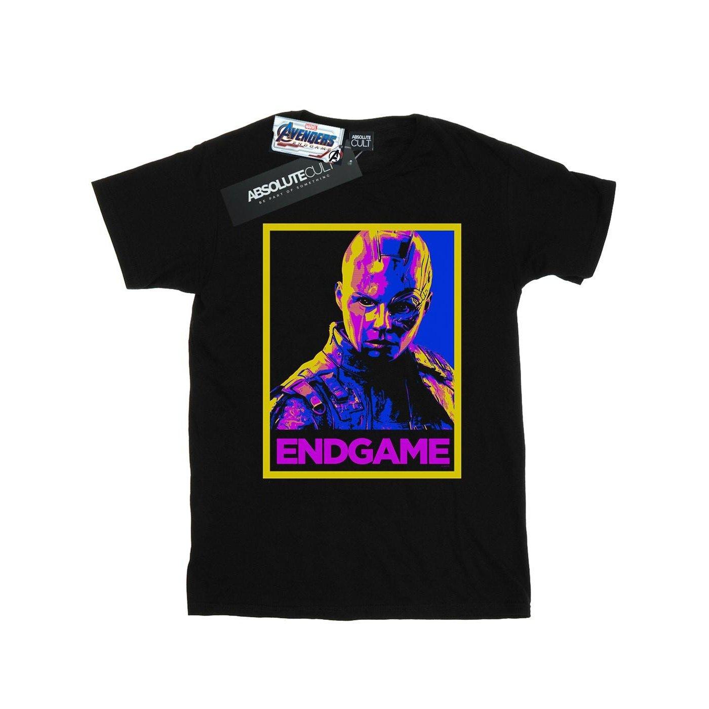 Image of Avengers Endgame Nebula Poster Tshirt Mädchen Schwarz 116
