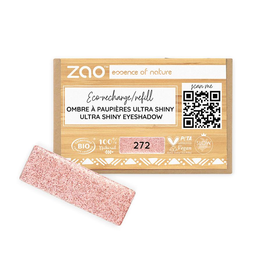 Image of Ultra Shiny Rechteckiger Lidschatten Nachfüllpack - Bio-zertifiziert Und Vegan Damen Feenhaftes Rosa 1 pezzo
