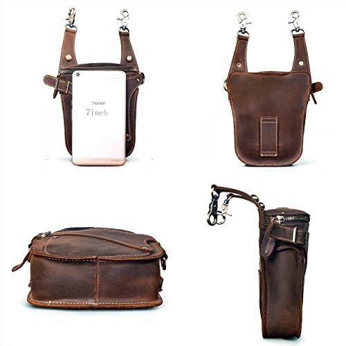 Only-bags.store Leder Motorrad Hüfttasche Messenger  