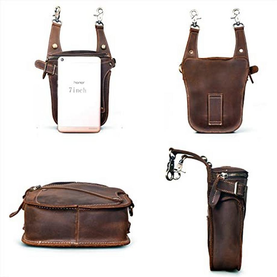 Only-bags.store Leder Motorrad Hüfttasche Messenger  
