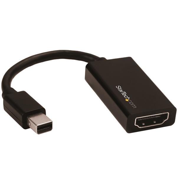 STARTECH.COM  StarTech.com Adaptateur Mini DisplayPort vers HDMI - Convertisseur Vidéo Actif mDP 1.4 à HDMI 2.0 - 4K60Hz - Mini DP ou Thunderbolt 1/2 Mac/PC vers Moniteur/TV HDMI - Câble mDP vers HDMI 