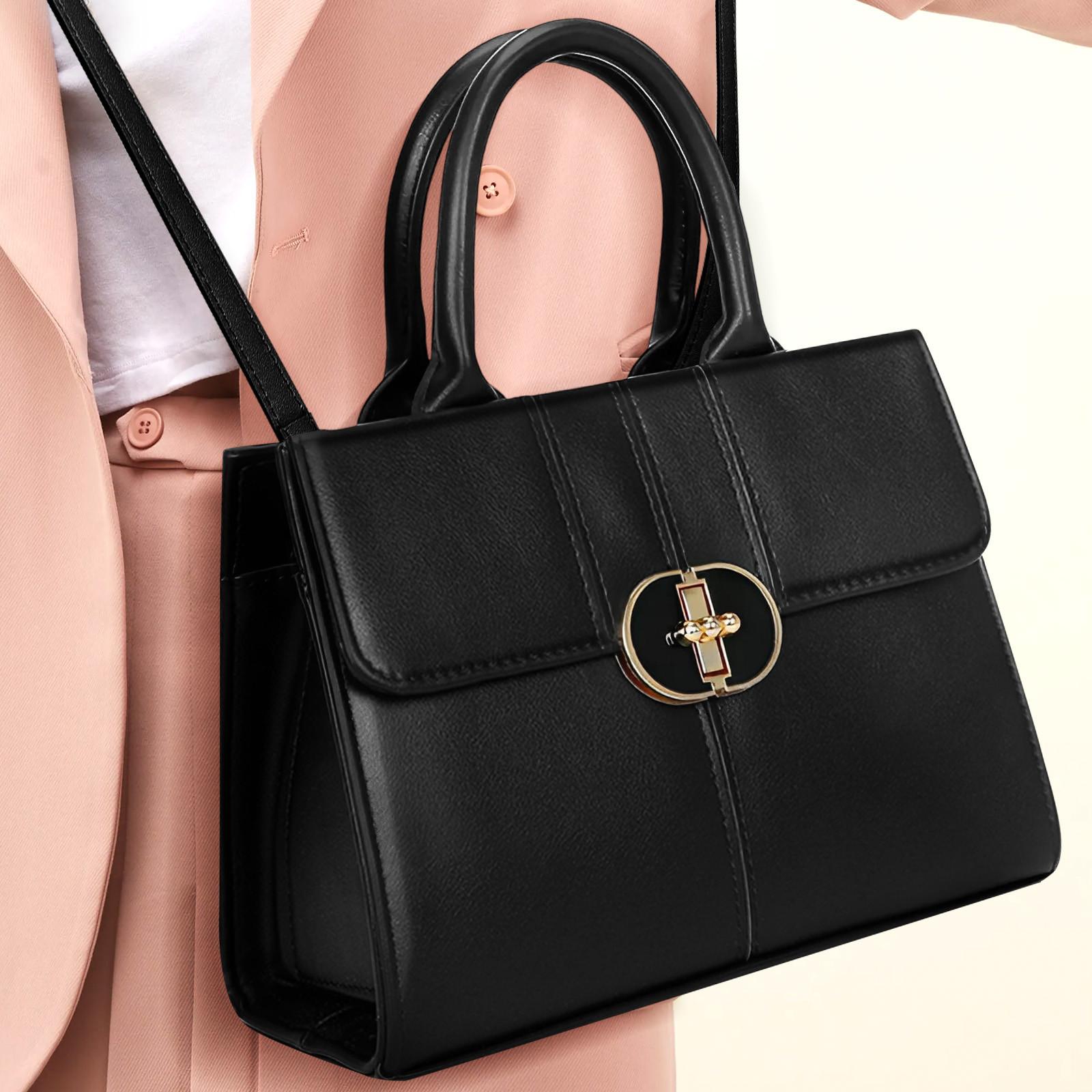 Gallantry Cléa Zweifarbige Handtasche mit Riemen  